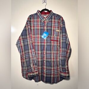 Columbia Men’s Performance Hunting Gear Size XXL Plaid Multicolored Red/Blue NWT